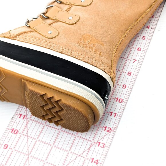 Sorel Women Joan of Artic Tan Faux Fur Waterproof Snow Winter Boots size 9.5 - Picture 5 of 7